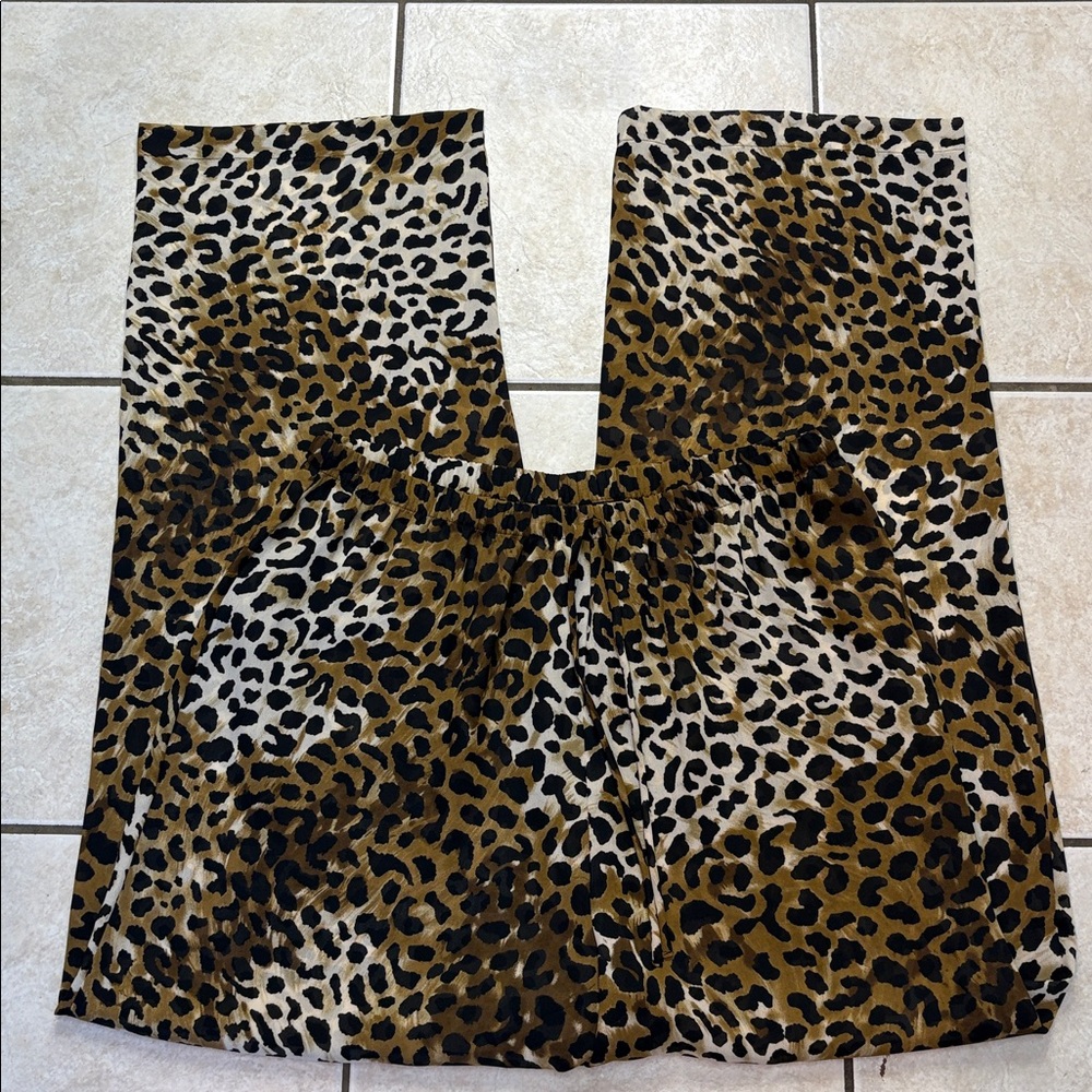 Vintage 90s/Y2K NWT Leopard Print Semi-Sheer Lace Cami and Pajama Pants Set❤️ - Picture 5 of 9